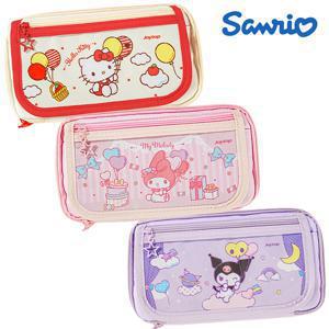 1+1 2개세트 산리오 필통 다기능 신학기 지퍼 자석 대용량 초등학생 어린이 쿠로미 헬로키티 마이멜로디