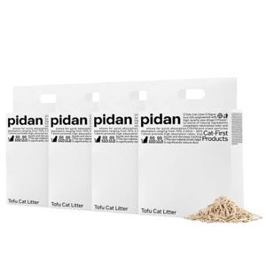 피단 고양이 두부모래 강력응고 저먼지 캣리터 변기물내림 친환경 배변모래 6L x 4개 1박스