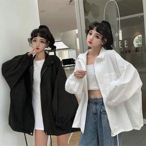봄 가을 여성 자켓 무지 집업 오버핏 빅사이즈 편한 스트링 퍼프 긴팔 점퍼 캐주얼 아우터 A88