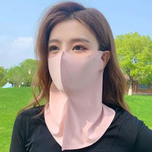 KC인증 자외선차단 3D 아이스실크 넥페이스 골프 낚시 등산 마스크(2종 세트)