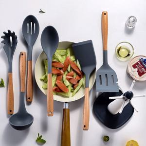 실리콘 조리 도구 세트 키친툴 주방 요리 기구 집기 스테인레스 국자 뒤집개 면국자 주걱