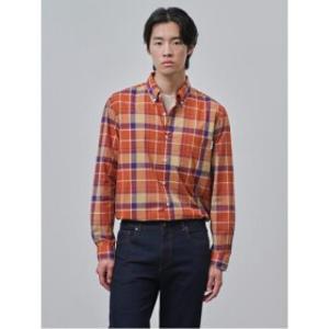 빈폴(이월) 빈폴멘 펜포켓 멀티체크 셔츠  오렌지 (BC4864C138)
