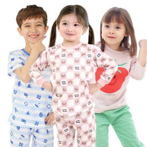(1710원~/초특가 SALE)보누맘 봄신상 유아 실내복 업데이트 재고털이/아동 순면내복 7부 반팔 자가드 내의