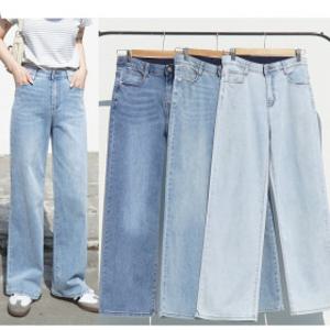 나나진 당일발송/봄청바지/키작진/밴딩/데님와이드/부츠컷/일자/배기/루즈핏/빅사이즈/여자청/아이스진