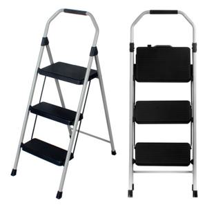 모르포 접이식 3단 사다리 발판 계단 가정용 광폭 A형 접이식3단사다리(블랙)