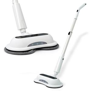 25년 NEW 국산 듀얼스핀 무선 물걸레 청소기 파워스윙 회전 전동 빅사이즈 물걸레패드 런칭특가