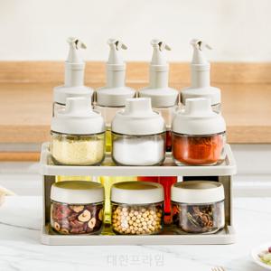 2단선반 오일병 양념통 조미료통 세트