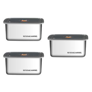 1+1+1 스텐 밀페용기 반찬통 보관용기 600ml 1+1 600ml 행사 중