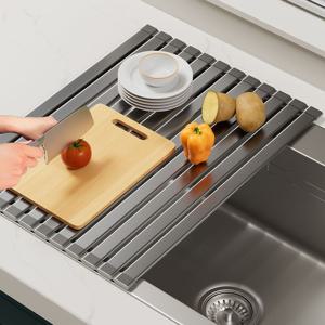 항공알루미늄 주방롤매트 접이식 식기건조대 드라잉매트