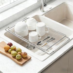 싱크대 거치대 슬라이딩 스텐 식기건조대