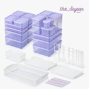 (지마켓 단독) 땡스소윤 냉동용기 살림로망세트 30P - 소분틀+트레이+견출지까지 한번에