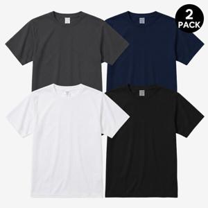 (1+1) 무지 반팔티셔츠 기본티 무지 면티 오버핏 반팔티 단체티 레이어드 흰티