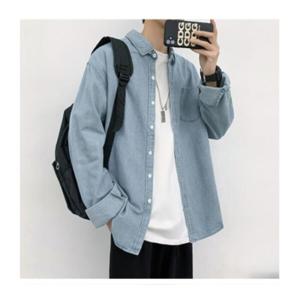 J2K 남자 청남방 오버핏 데님셔츠 캐주얼남방 데일리룩