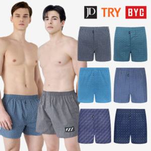 (15%쿠폰) 남자 트렁크팬티 BYC TRY 제임스딘 사각 남성 속옷 순면 트렁크 빅사이즈 4종~10종
