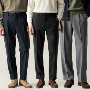 (할인쿠폰) 28~42 봄 신상 남자 슬랙스/구김방지/9부/10부/정장바지/빅사이즈/일자/와이드/밴딩/팬츠/여름