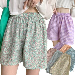 여성 여름 잠옷 반바지 시어서커 3부 시원한 지지미 파자마 숏팬츠 홈웨어 하의 OFDJ-WHFP7