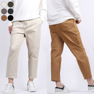 밴딩 면바지 와이드팬츠 남자밴딩바지 세미와이드핏