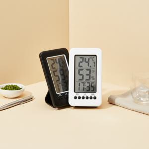 디지털 온습도계 WE-1004 화이트 벽걸이탁상용 알람