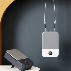 OMT 휴대용 목걸이 선풍기 OEF-DQ205 무선 넥풍기 탁상용 겸용