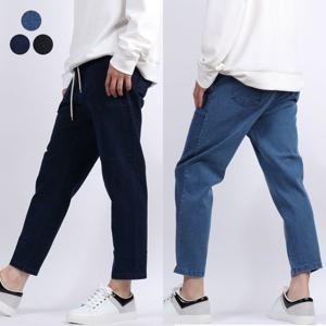 남자밴딩청바지 봄 가을 스판 남성와이드데님