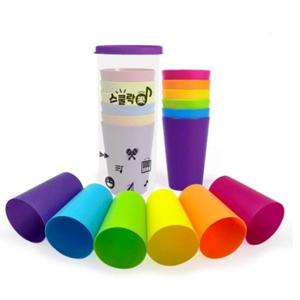 KJP TONO 토노 컵타컵 레인보우 6입 1세트 연주컵 리듬놀이 /스쿨락 컵타컵