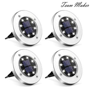 태양광정원등 전등 정원 태양광 태양열 야외 조명 매립 잔디등 8led 4P