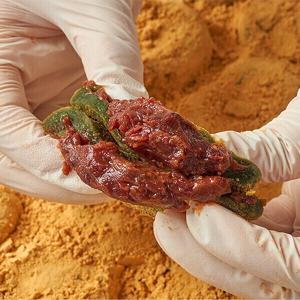 하람떡방 굳지않는 콩쑥개떡 저당 간편식 식사 대용 건강 간식 1.2kg