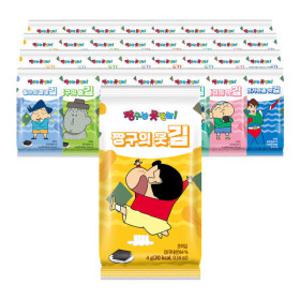 (신선집중) 짱구 재래김 도시락김 4g 32봉 (포장지 캐릭터 랜덤)