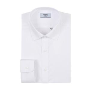 레노마_셔츠(남성) 스판 트윌 스냅버튼 긴소매 슬림핏 RZRSL0105WH