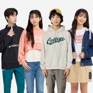 (15%쿠폰) 에어워크 주니어 봄 신상 신학기 데일리룩 완성 티셔츠/팬츠/자켓/집업/가디건 6천원~ 무료배송