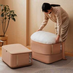 (2개세트) 2번 압축 프리미엄 숨쉬는 이불 의류 압축파우치 보관함 수납함 정리함 압축팩