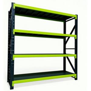 중량랙 산업용 철제선반 조립식 앵글 창고 정리 진열대 1200X600X2000 블랙 엘로우