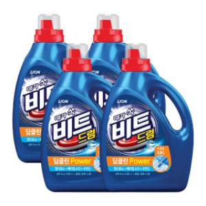 비트 딥클린파워 액체세탁세제 드럼용 용기 3L 4개