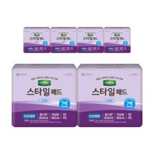 디펜드 스타일 패드 초슬림 안심대용량 요실금 여성용 성인기저귀 12PX6팩
