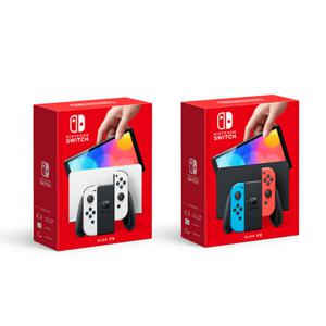 정품 닌텐도 스위치 OLED 네온 블루레드.