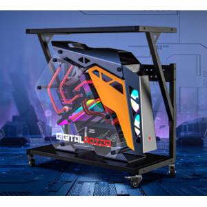 컴퓨터 본체 수납장 이동식 프린터 선반 거치대 복합기 데스크탑 사무실