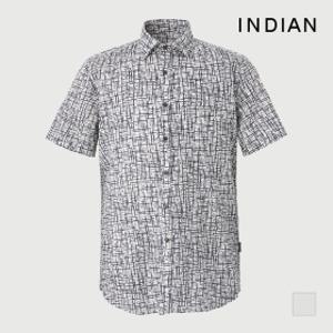 INDIAN 지오매트릭 프린트 셔츠_MIUNSXM3361