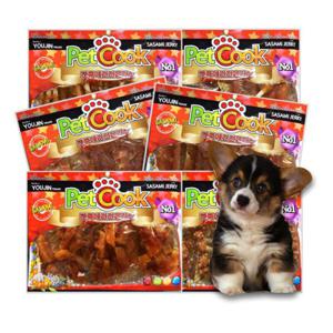 애견간식 6봉 1세트 무료배송 강아지간식 사은품증정  / 2세트 주문시 300g+1봉 추가