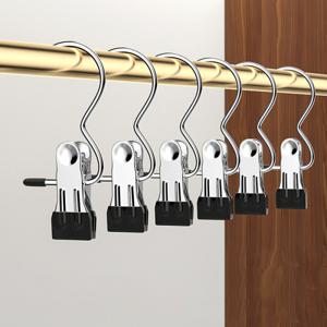 10개세트 스텐 바지걸이 논슬립 옷걸이 집게형