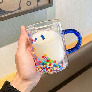 더블월 내열 유리컵 조각 이중유리컵 입점 기념 특가