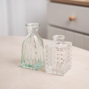 테이블 미니 유리 화병/꽃병/디퓨저병/오브제/공병/유리병/용기/카페/플라워/인테리어/투명/소품