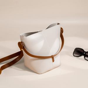 여성 데일리 캐주얼 적용쇠가죽크로스백 버킷백 핸드백