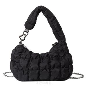 투니스 클라우드 플리츠 미니 핸드백 체인 포함