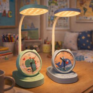 포코홈 스탠드 아이 알람시계 조명 무선스탠드 책상 LED 침실 집들이선물