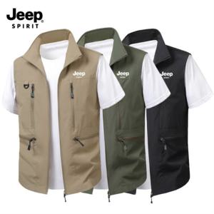 지프 JEEP SPIRIT 아웃도어 하이넥 베스트 자켓 캠핑 낚시 조끼 JP1908