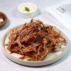 쫄깃한 건어물 주전부리 수작 맥반석 오징어 채 180g