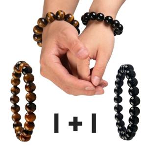 건강팔찌 1+1 패션팔찌 종교 남녀공용 호안석 원석팔찌 십자가팔찌 1+1+사은품 까지