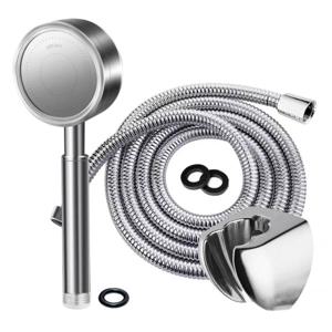 (스텐 샤워기 세트) 절수 수압상승 토네이도 샤워기헤드 메탈호스 타공 샤워기거치대 욕실 교체 풀세트
