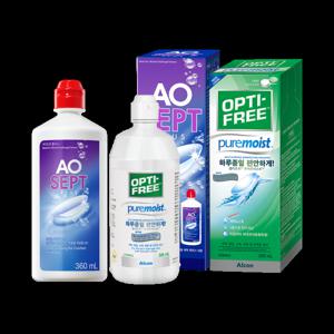 옵티프리 렌즈세척액 에이오셉 360ml 1개 + 퓨어모이스트 300ml 1개