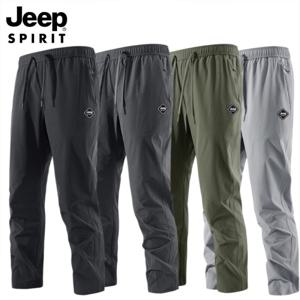 JEEP SPIRIT 남성 냉감 트레이닝 팬츠 루즈핏 여름 기능성 쿨링 밴딩 바지 빅사이즈